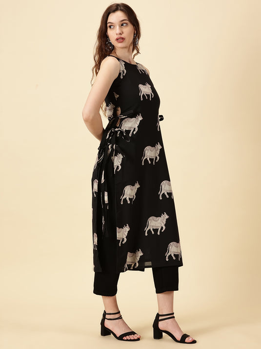 Indyvarna Side Slit Kurta