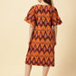 Ballon sleeve midi dress