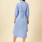 Summer Shirt Dress-Sky Blue