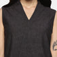 Cotton Triangle Gray Colour Top