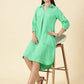 Summer Shirt Dress-Green