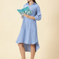 Summer Shirt Dress-Sky Blue