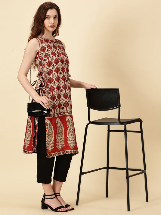 Indyvarna Side Slit Kurta
