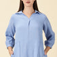 Summer Shirt Dress-Sky Blue