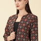 Open Front Blazer-Handblock Ajrak