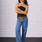 Black Tube Top with Zari Border Tradition, Rebooted. For the Bold & Beautiful.