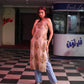 Side-Slit Cotton Kurta -Organic Brown