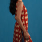 Side-Slit Cotton Kurta Red