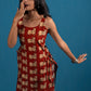 Side-Slit Cotton Kurta Red