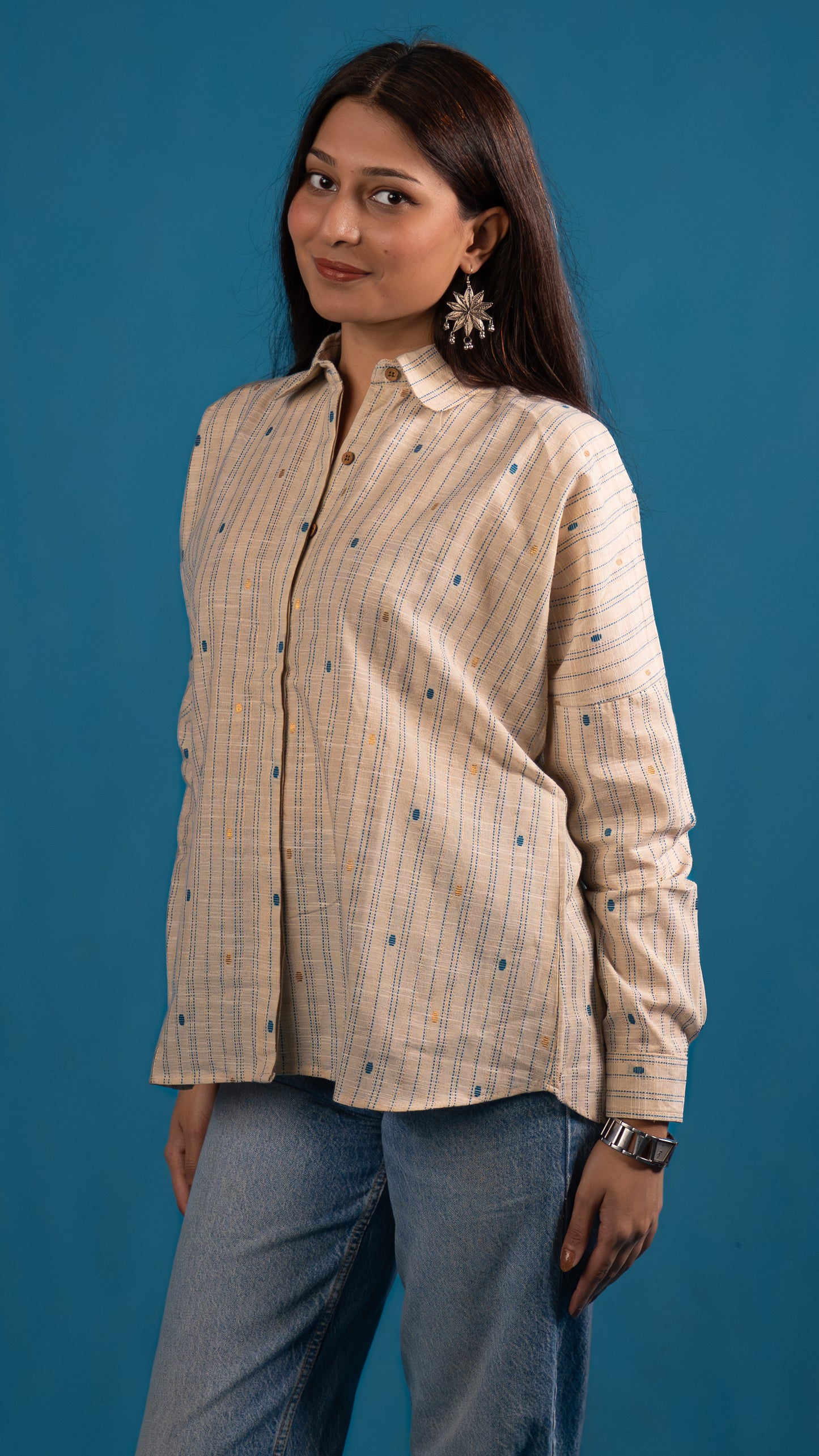 Sandstone Stripe Handloom Shirt