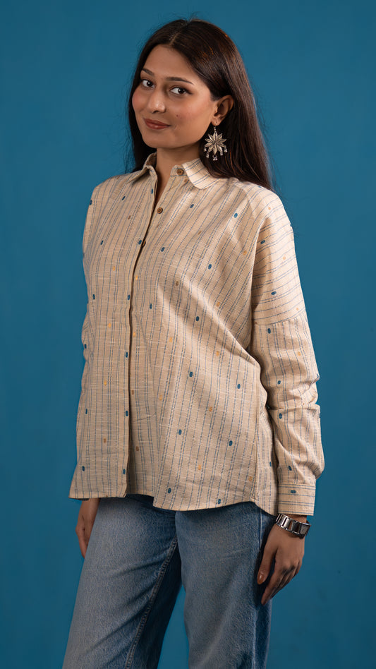 Sandstone Stripe Handloom Shirt