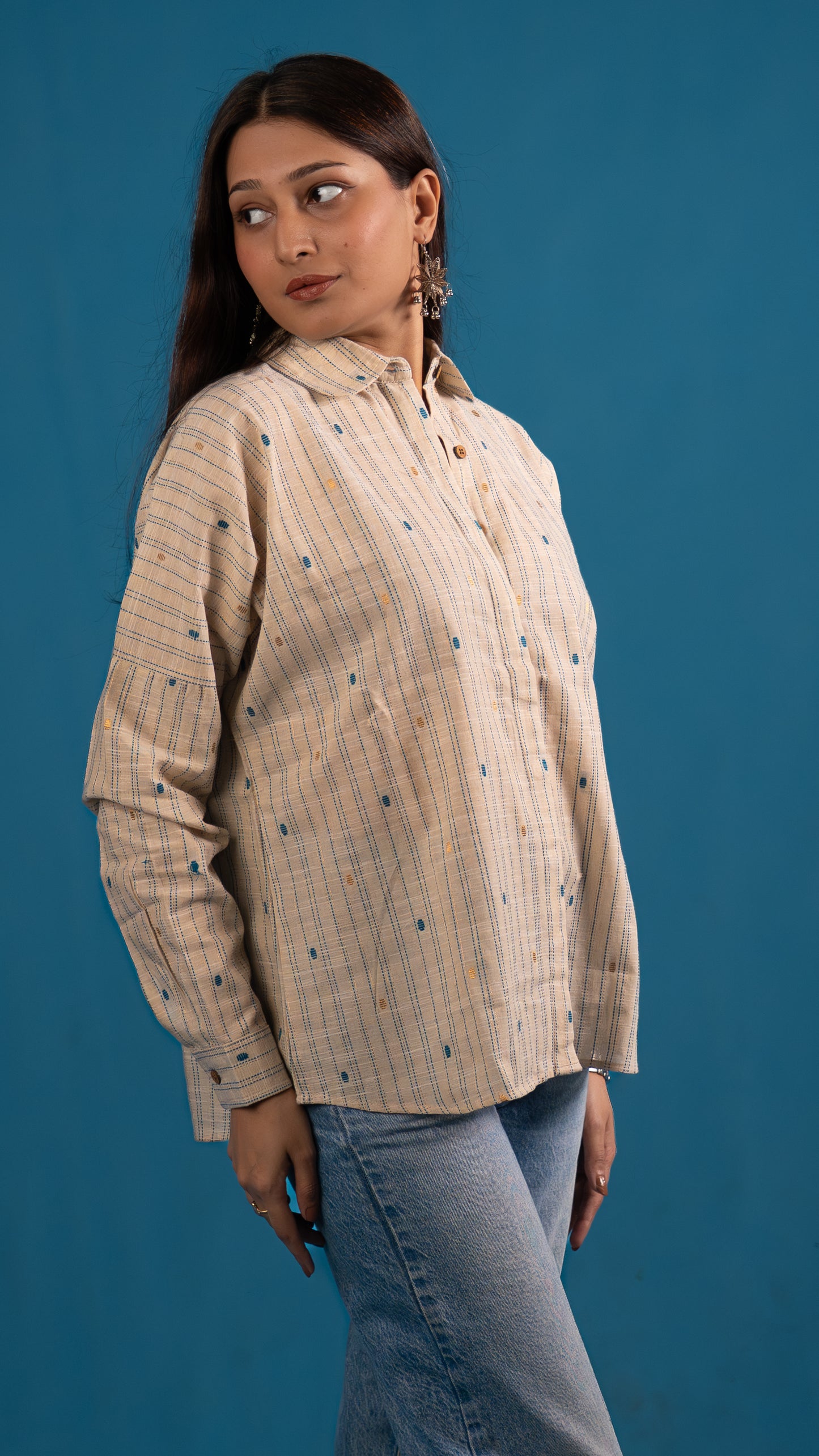 Sandstone Stripe Handloom Shirt