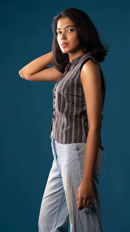 Halter neck vest top