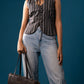 Halter neck vest top