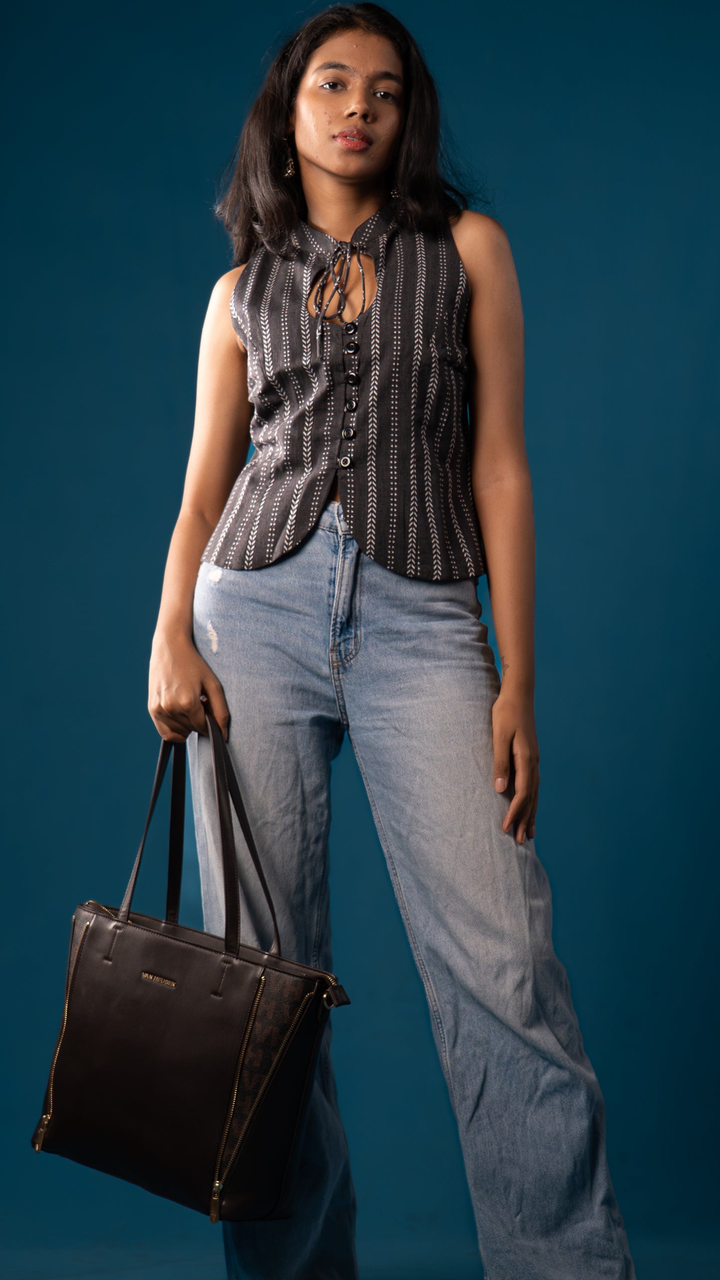 Halter neck vest top