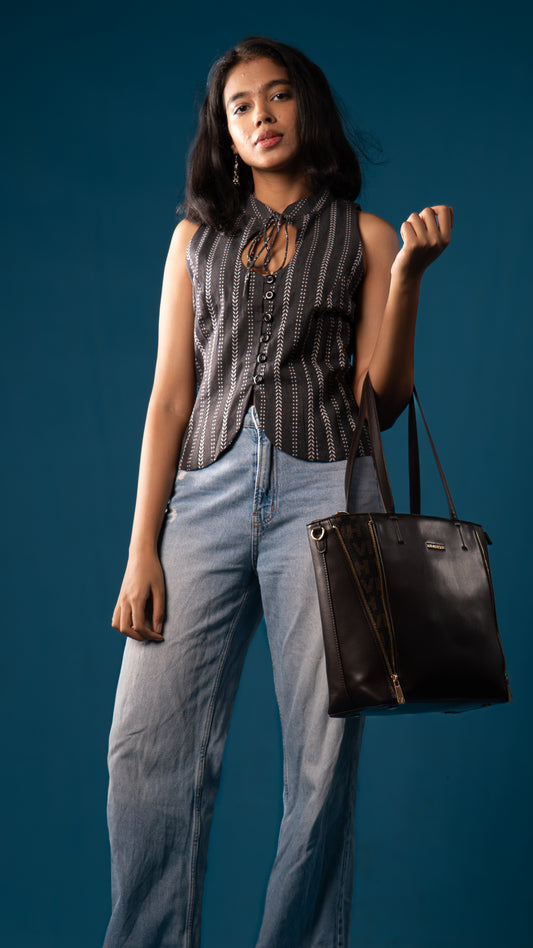Halter neck vest top