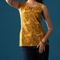 Mustard Bloom Deep U-Back Top