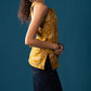 Mustard Bloom Deep U-Back Top
