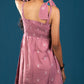 Tie-Strap Dress-Dusty Rose