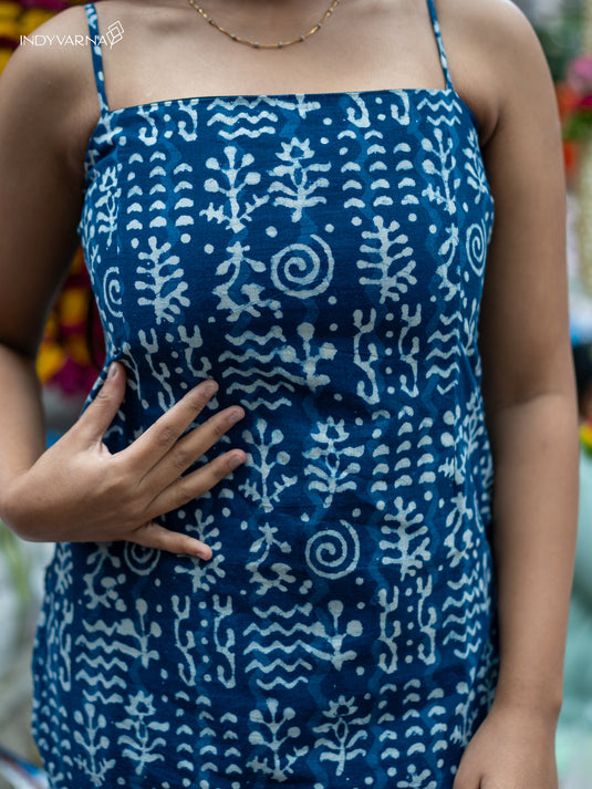 Blue Roots Cami Strap Kurti