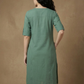 Sage Green Handcrafted Motif Cotton Kurta