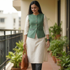 Embriodered Waist Coat - Green