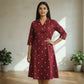 A Line Midi Dress -Marron Magic