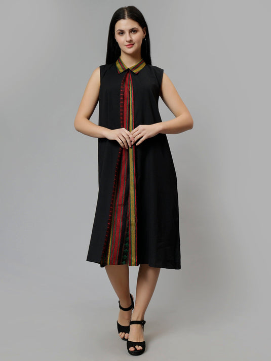 Black dress fused with South Indian elements