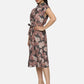 Tropical Printed Denim Dress