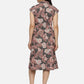 Tropical Printed Denim Dress