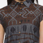 Grey Printed Denim Dress