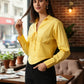 Butter yellow Spread Collar Shirt