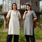 Indyvarna ANVI -Cotton Embroidered Kurta- Ivory Bloom