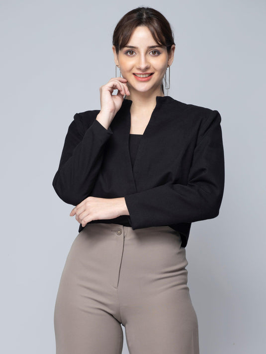 Black Crop Blazer: Casual Sophistication with a Modern Twist