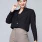 Black Crop Blazer: Casual Sophistication with a Modern Twist
