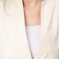 A close view of  Beige Blazer In Pure Cotton, formal blazer for women