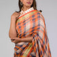 A pretty lady in Linen By Linen Rustic Saree in Beige Checks, a office wear for women