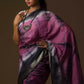 A beautiful lady in Shibori In Cotton Viscose Saree, a office wear for women